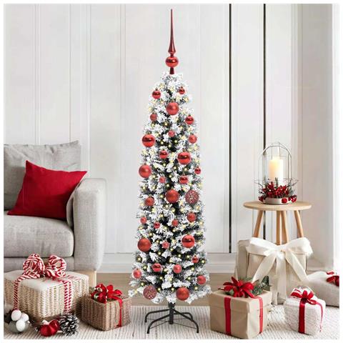 Albero di Natale artificiale con 150 LED Verde 150 cm - Foto 2