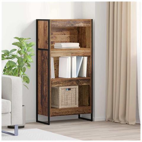 Armadio per Libri Legno vecchio 80 x 30 x 155 cm - Foto 2