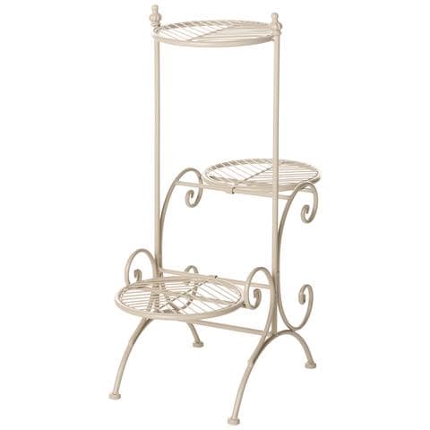 Supporto Per Vasi Asagao Metallo 26 Cm Beige - Foto 2