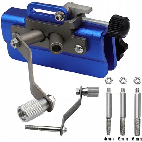 Ostrino Per Catene Di Motoseghe Con Manovella - Precisione E Facilità | Dimensioni 70x60x28mm, 200g | Uso Professionale E Domestico - Foto 1