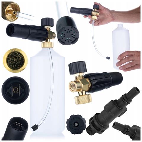 Pianificatore Di Schiuma S0401 1000ml Per Idropulitrice G1/4f, Ugello 1,23mm | Compatibile Con Black&decker | Alta Qualità E Durata - Foto 1