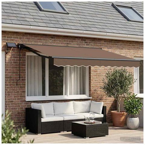 Cornice per Tenda Manuale con LED Tortora 3 x 2,5 m - Foto 2