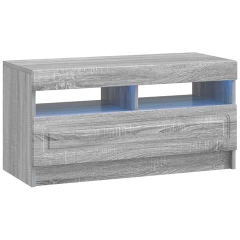 Mobile TV LED Sonoma grigio Legno ingegnerizzato - Foto 1