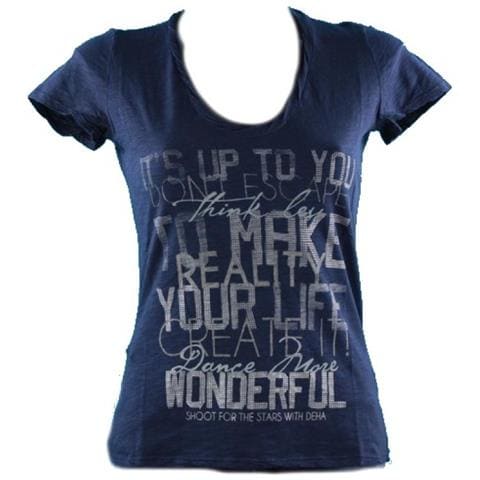t shirt blu donna