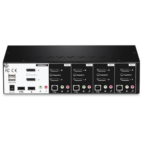 4-port Display Port Kvm Switch Dual Monitor In - Foto 2