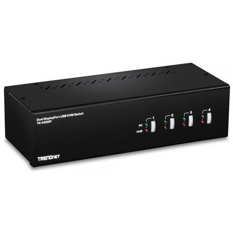 4-port Display Port Kvm Switch Dual Monitor In - Foto 1