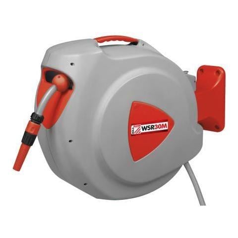 Avvolgitubo Automatico Tubo Acqua 30m Fissaggio A Parete Holzmann Wsr30m - Foto 2