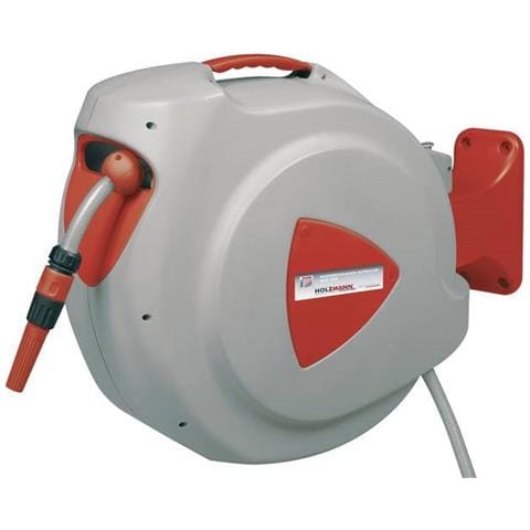 Avvolgitubo Automatico Tubo Acqua 30m Fissaggio A Parete Holzmann Wsr30m - Foto 1