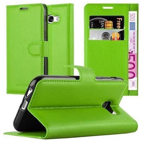 Custodia Compatibile Con Samsung Galaxy A3 2017 In Verde Menta - Coperchio Protettiva Con Chiusura Magnetica, Funzione Stand E Tasca Per Le Carte - Foto 1