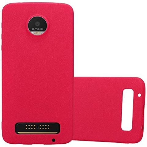 Custodia Compatibile Con Motorola Moto Z Play In Frost Rosso - Coperchio Protettivo In Silicone Tpu Flessibile - Foto 1