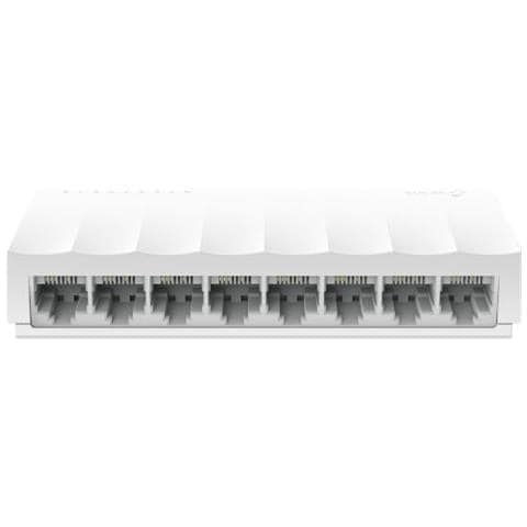 Switch di Rete Non Gestito 8 Porte RJ-45 (10/100) Colore Bianco - Foto 1