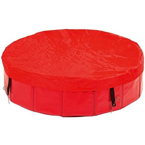 31891 Telo Di Copertura Per Piscina Per Cani 80x8 Cm, Rosso - Foto 1