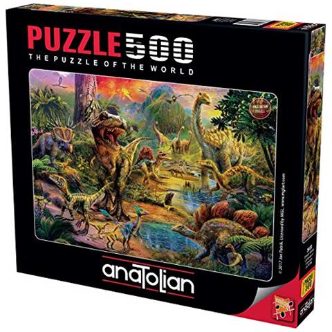 Ana3603 Puzzle 500 Paesaggio Di Dinosauri, Marrone - Foto 1