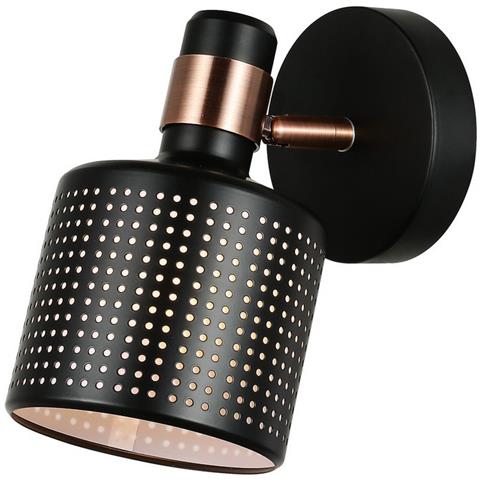 Applique Moderna Nera 1 Luce, E27 - Foto 1