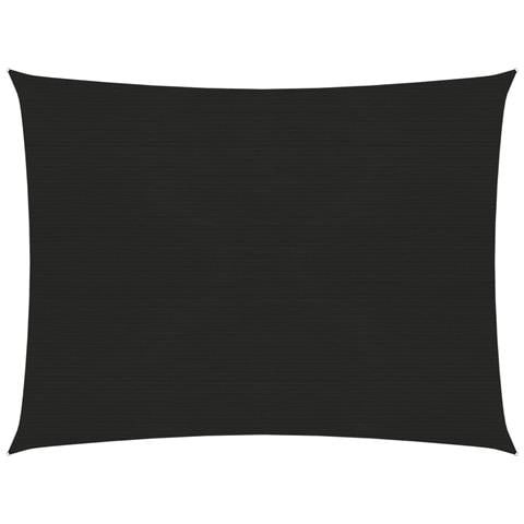 Vela Parasole 160 g / m² Nera 3,5x4,5 m in HDPE - Foto 1