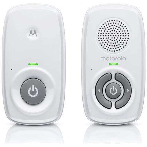 Am21 Audio Baby Monitor Monitor Digitale Con Tecnologia Dect Per Monitoraggio Audio, Lungo Raggio, Controllo Del Volume, Microfono Ad Alta Sensibilità Bianco - Foto 2