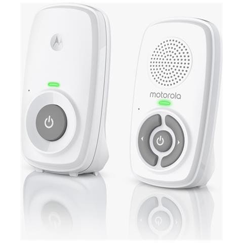 Am21 Audio Baby Monitor Monitor Digitale Con Tecnologia Dect Per Monitoraggio Audio, Lungo Raggio, Controllo Del Volume, Microfono Ad Alta Sensibilità Bianco - Foto 5