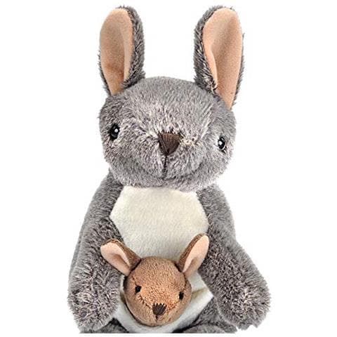 Canguro Con Joey Peluche, Animale Farcito, Peluche, Regali Per Bambini, Cuddlekins 8 Pollici, 8, Modello: 10867 - Foto 4