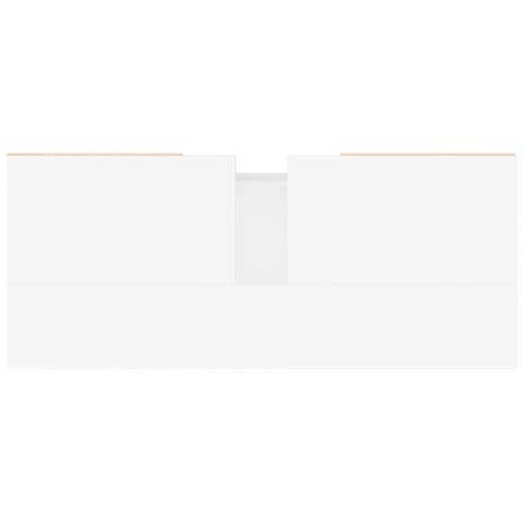 Armadietto Bagno Bianco Lucido 80x33x60cm In Legno Multistrato - Foto 10