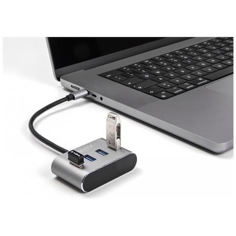 Hub a 4 porte USB 5 Gbps con connettore USB Type-C - Porte USB Tipo-A sulla parte superiore - Foto 2