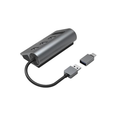00200140 replicatore di porte e docking station per laptop USB 3.2 Gen 1 (3.1 Gen 1) Type-A Antracite, Nero - Foto 2