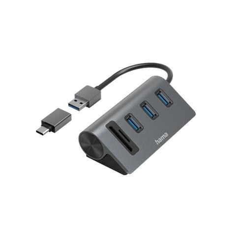 00200140 replicatore di porte e docking station per laptop USB 3.2 Gen 1 (3.1 Gen 1) Type-A Antracite, Nero - Foto 1