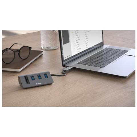 00200140 replicatore di porte e docking station per laptop USB 3.2 Gen 1 (3.1 Gen 1) Type-A Antracite, Nero - Foto 4