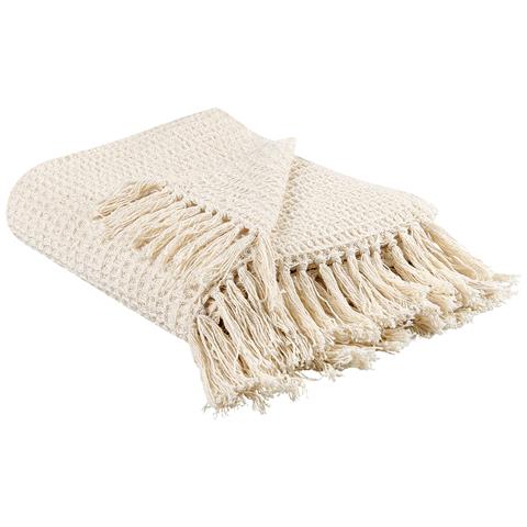 Coperta Malu Cotone 125 X 150 Cm Beige Chiaro - Foto 9