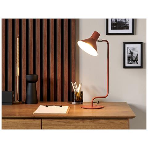 Lampada Da Scrivania Rimava Regolabile Metallo Arancione - Foto 1