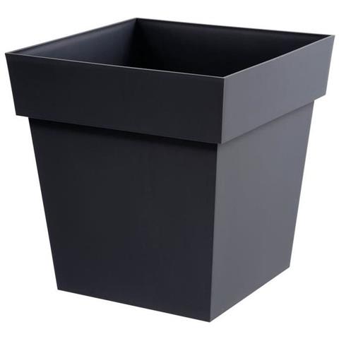 Vaso Da Fiori Quadrato - 39 X 39 X 39 Cm - 38 L - Grigio Antracite - Foto 1