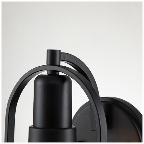 Applique Industrial Nordico Somerset Acciaio Nero 1 Luce E27 - Foto 4