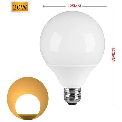 Lampadina Led 20 W Lampada Globo Sfera Luce Calda E27 G125 - Foto 1