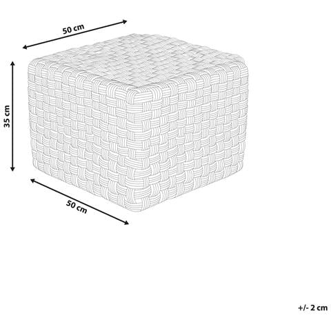 Pouf Nalli Materiale Sintetico Grigio - Foto 5