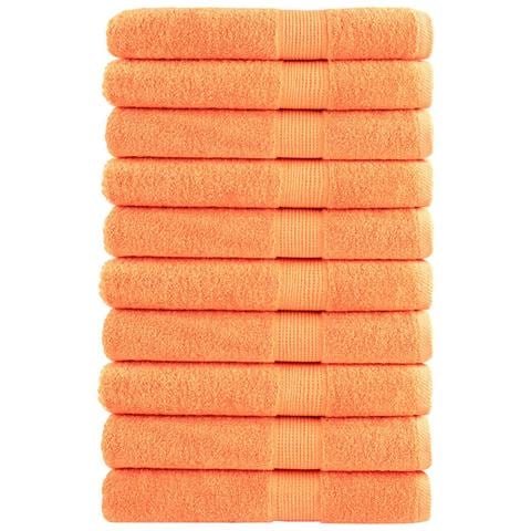 Asciugamani SOLUND 10 pz Arancione 100x200 cm 600 g /m² - Foto 1
