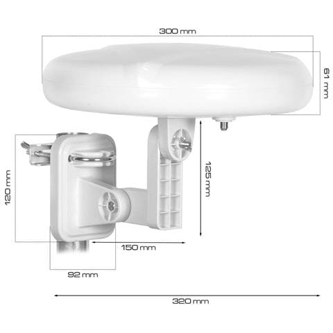 Digital360 Antenna Esterna 4g Lte Fm Vhf Uhf Va0024 Vayox - Foto 2