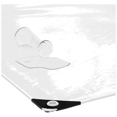 Telone Trasparente con Occhielli 1x12 m in PVC - Foto 2