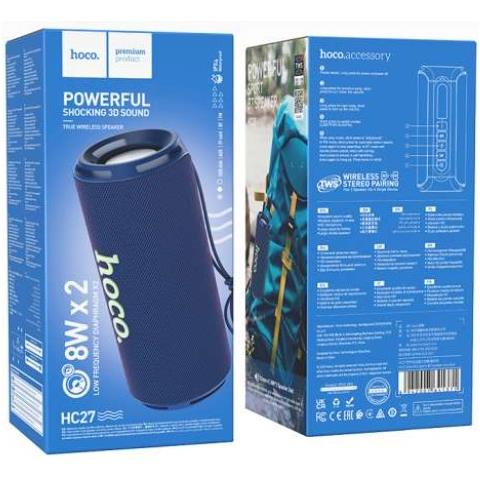 Speaker Portatile HC27 con Bluetooth Potenza 8 W Colore Blu - Foto 4