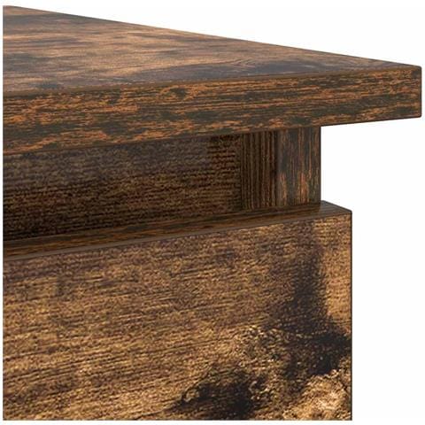 Tavolo Consolle con Cassetti Rovere Fumo 85,5x38,5x74,5 cm - Foto 2