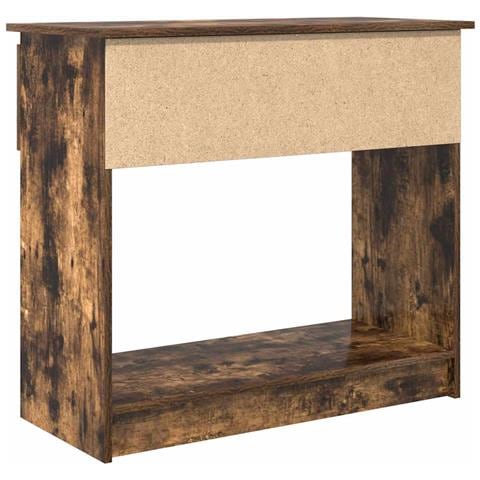 Tavolo Consolle con Cassetti Rovere Fumo 85,5x38,5x74,5 cm - Foto 9