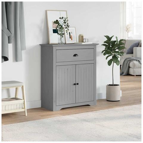 Mobile Da Ingresso Bodo Grigio 80x35x90 Cm - Foto 3