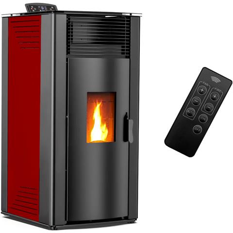 Stufa A Pellet Ad Aria Anita Da 15 Kw Sannover Bordeaux - Foto 1