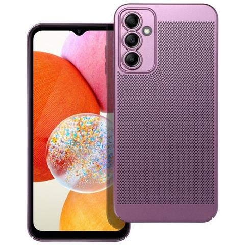 Custodia Back Cover Shell Rigida Antiscivolo Traforata Per Samsung Galaxy A14 4g 5g Purple - Foto 1