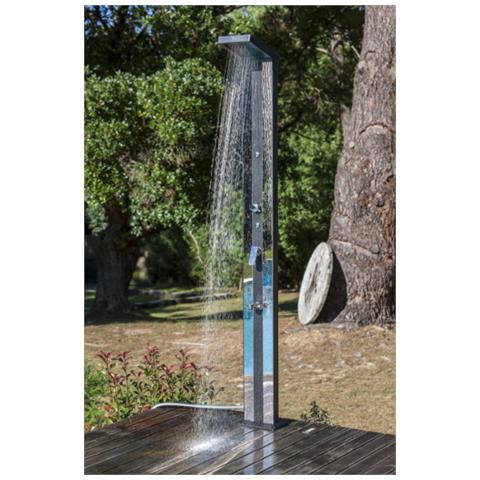 Doccia Solare In Alluminio Premium / Con Spruzzatore E Rubinetto Lavapiedi / 38 L - Foto 1