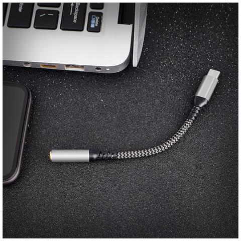 Adattatore Da Type-c A 3.5mm Con Dac Per Audio Di Alta Qualità E Chiamate Grey - Foto 3