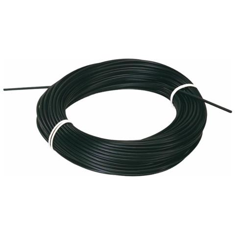 Guaina Plastificata Nera Ø 13mm Lunghezza Di 50 Metri - Foto 1