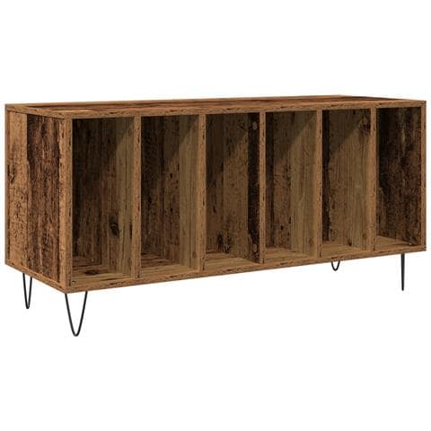 Armadio per dischi  in rovere artisan 100x38x48 cm in legno ingegnerizzato - Foto 1