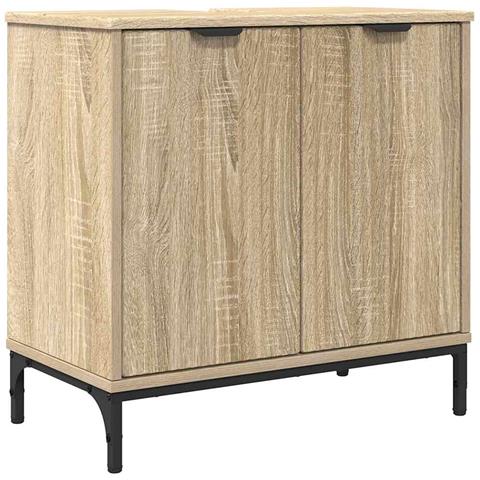 Armadio per Lavabo da Bagno rovere sonoma 60,5 x 33,5 x 61 cm - Foto 1