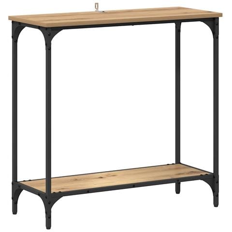 Tavolo consolle rovere artigianale 75 x 30.5 x 75 cm - Foto 1