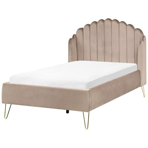 Letto Velluto Ambillou 120 X 200 Cm Tortora - Foto 2