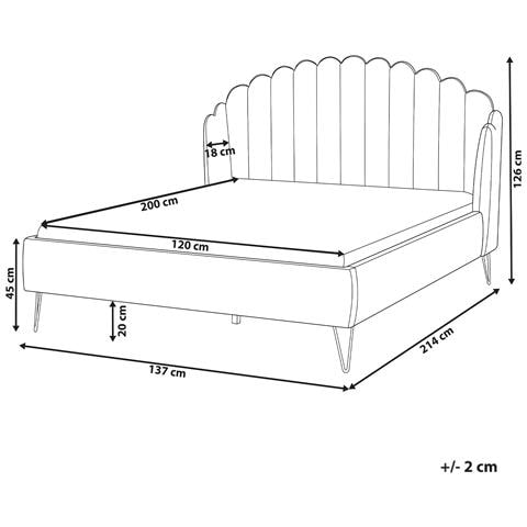Letto Velluto Ambillou 120 X 200 Cm Tortora - Foto 8